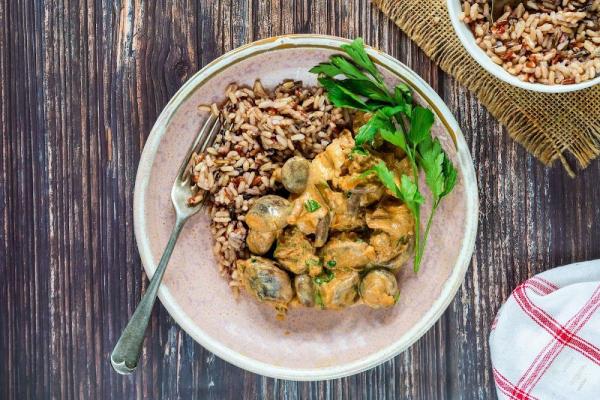 Veggie stroganoff