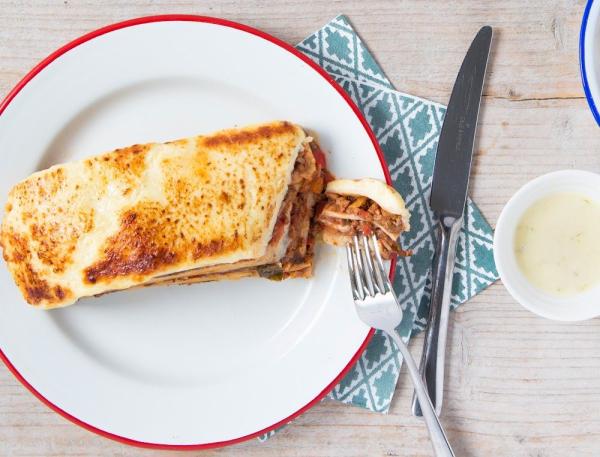 Veggie Tex-Mex lasagne